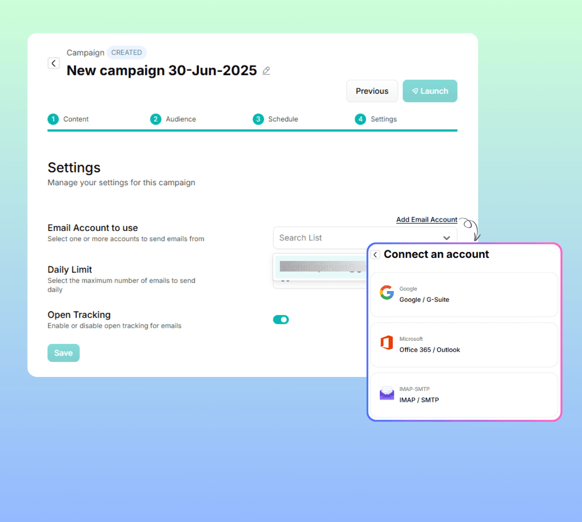 Add unlimited email accounts. Scale without limits.