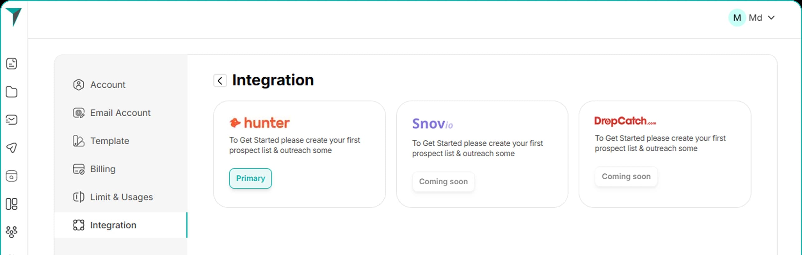 Built-in rotation keeps your sender reputation safe.