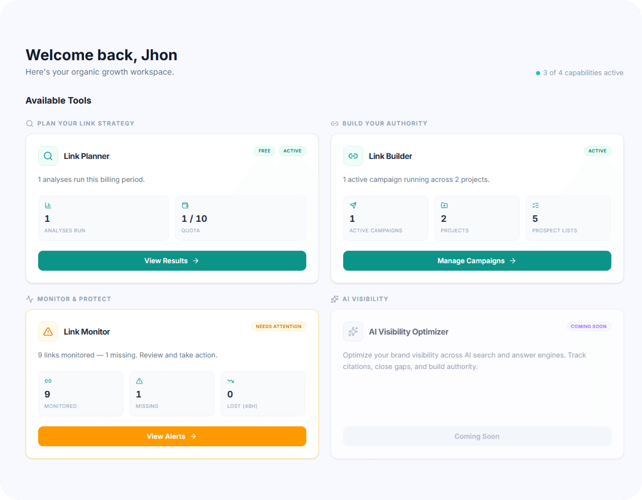 Uprankly AI Link Builder for in-house SEO teams